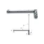 Stainless Steel Rebate Door Coordinator Tonic Line per piece
