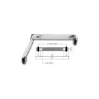 Nickel-Plated Steel Arm Lock Selector with Rollers per piece