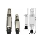 Cale-portes de 140mm en inox / pce