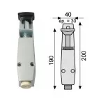 Replacement Beige Doorstop Rubber M8mm per piece