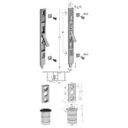 Strike Plate for Upper Section for Adjustable Lock for 14/18 Groove Aluminum Profile 756 / pc