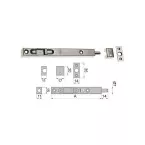 Verrous à glissière inox AMIG 400 / pce