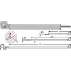 Verrou Fapim Atlas 450x16x18 brun RAL 8017 / pce