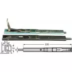 Fapim TITANDUE 220x20 mm Finger Operated Shootbolt for 14/18 mm Groove Aluminium Profile / piece