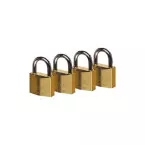 4 brass padlocks 40mm keyed alike / pc