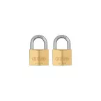 2 Brass Padlocks 40mm Keyed Alike per piece