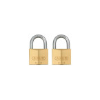 2 Brass Padlocks 40mm Keyed...