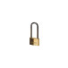 Brass Padlock 50x80mm Long Shackle / pc
