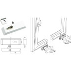 Slotafdekking wit RAL 9016...