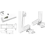 White RAL 9016 Left Cover for Lock Secuwin L&L / pc