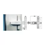 Verrous de sécurité pivotant Burg Winsafe W1 W SB blanc / pce