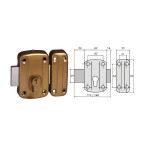 Serrure-verrou à appliquer...