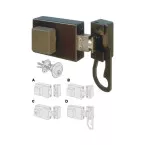 CISA surface-mounted latch grey / pc
