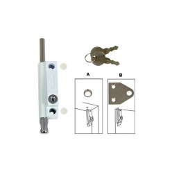 Long Stem White Security Key Lock / pc