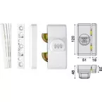 Verrou de fenêtre à combinaison Abus FTS 106 brun / pce