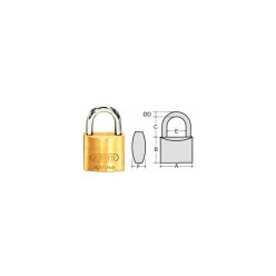 Abus 55/25 Padlock per piece