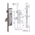 CISA Zinc-Plated Drop Bolt Lock 35/85 per piece