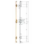 TESA additional cremone bolt for security locks / pc