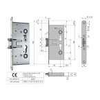 Serrure spéciale pour porte...