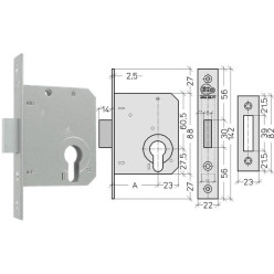 PZ cilinder nachtschoot Litto A4630 60mm / pce