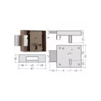 Litto B4120 and B4425 Door Frame for Wooden Doors per piece