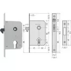 Hook Lock PZ A7359-11 56/45mm per piece