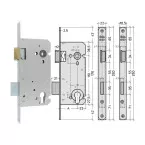 Litto A2658 80/110 Left Mortice Lock / pc