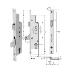 Sobinco Door Lock 35/92 per piece