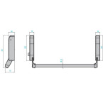 Paniekstang grijs FEB...