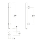 Tirant de porte droit n°818...