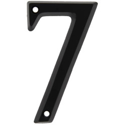 Chiffre de maison '7' aluminium noir 95mm / pce