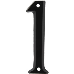 Chiffre de maison '1' aluminium noir 95mm / pce