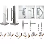 PVC/Aluminum 90° TriFix Fastening Set per piece