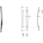 Tirant de porte T cintré...