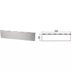 Clapet intérieur en inox 325x80mm / pce