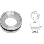 Pair of open round cups Ø65mm, hole Ø50mm, glass 8-12mm / pc