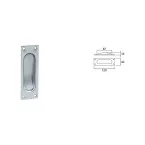 Aluminium cuvette voor Brialma schuifdeur / pce