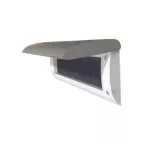 Briefgleuf met borstel en design klep grijs / pce