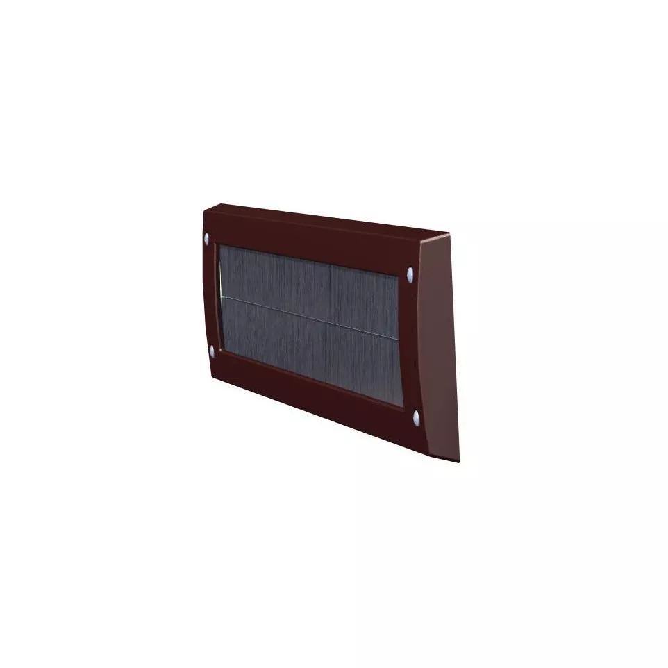 Cache entrée de lettres brosse brun /...