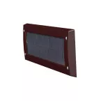 Brown Brush Letter Plate Cover per piece