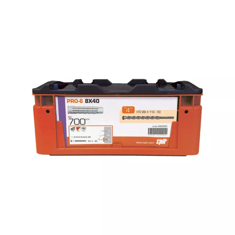 Coffret de 700 chevilles Spit Pro 6 +...