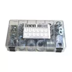 Assortiment verzinkte vlakke sluitringen DIN125A en DIN9021A / pce