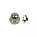 Stainless Steel Acorn Cap Nut DIN 1587 M12 A2 Pack of 100