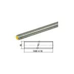 Draadstang verzinkt staal 8.8 DIN 976 Ø10x1000mm / pce