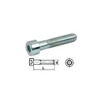 Metric Zinc-Plated Steel Socket Head Cap Screw DIN 912 Ø16x30mm Pack of 50
