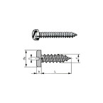 Vis parker inox A2 tête...