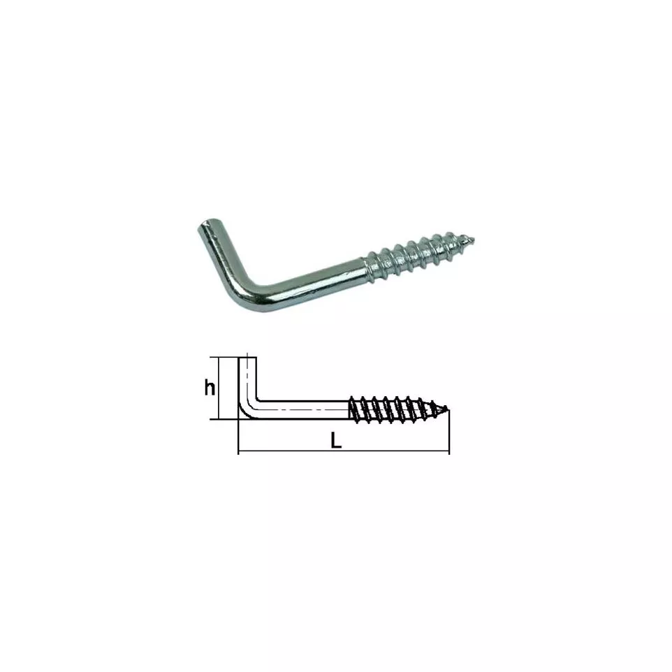 Zinc Plated Steel Screw Hinge Ø4x40mm...