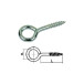 Zinc-Plated Steel Screw Eye 4x30x12mm / 100pcs