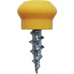 Vis avec tête plastique pour clipsage de rejet d'eau PVC Kommerling PH2 Ø4,1x9,5 mm / 1000pce