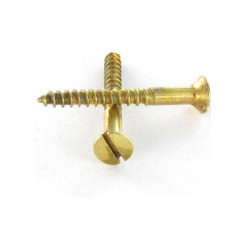 Brass Slotted Countersunk Wood Screw DIN 97 3.5x25mm Box of 200 / Piece
